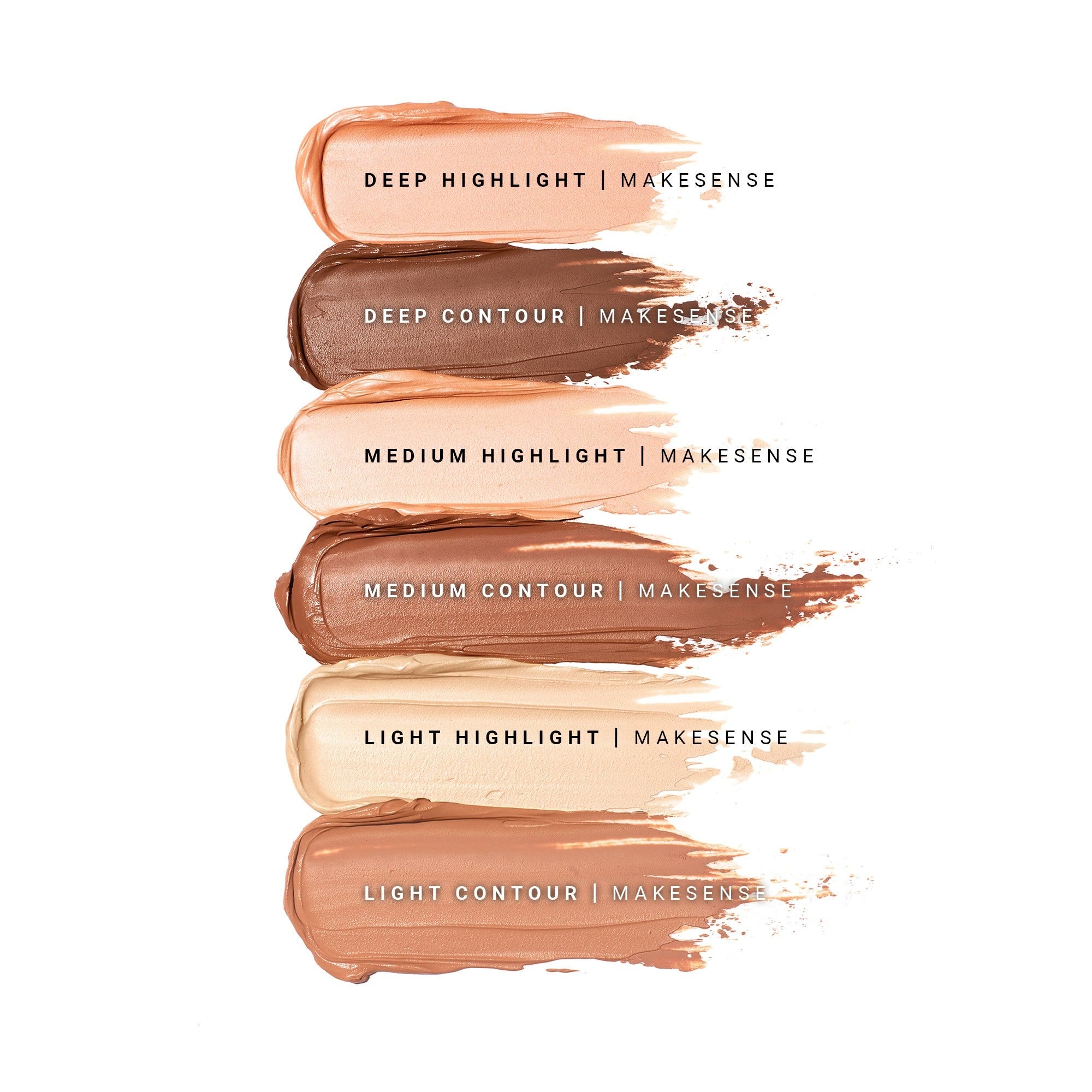 MakeSense® Cream Contour & Highlight Duo - Deep